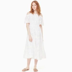NWT Kate Spade Emmeline Embroidered Midi Dress 2